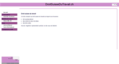 Desktop Screenshot of droitsuissedutravail.ch